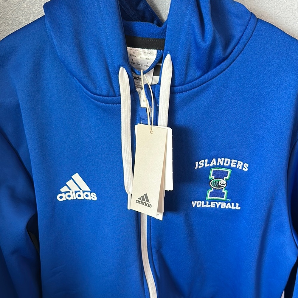 Adidas Islanders Volleyball Blue Hoodie - Picture 2 of 4